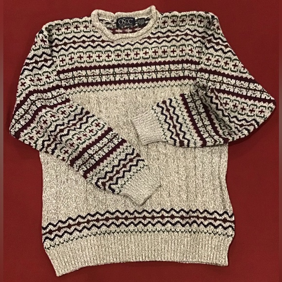 Vintage Old School Cable Knit Sweater - Picture 1 of 6